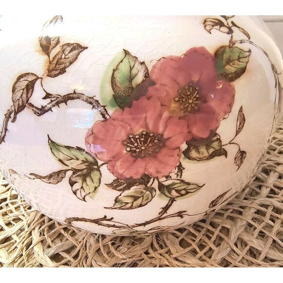 Vintage Nasco Springtime Pitcher, Tea Pot, Made in Japan 1940's, GUC - Picture 3 of 10